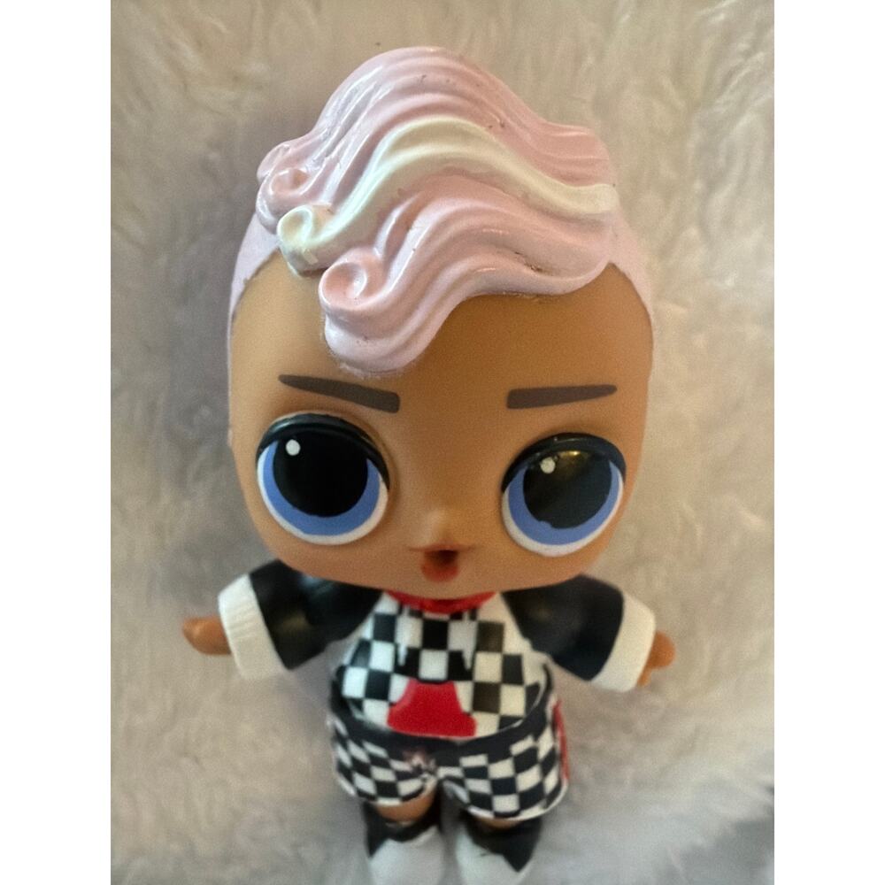 LOL Surprise OMG Boy Racer 2018 MGA Checker Outfit Doll Figure 3.5" Toy - Picture 2 of 13